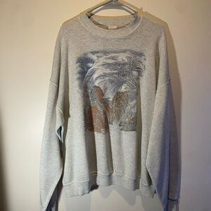 Grey Fruit of the Loom Sweater (Oversized)
